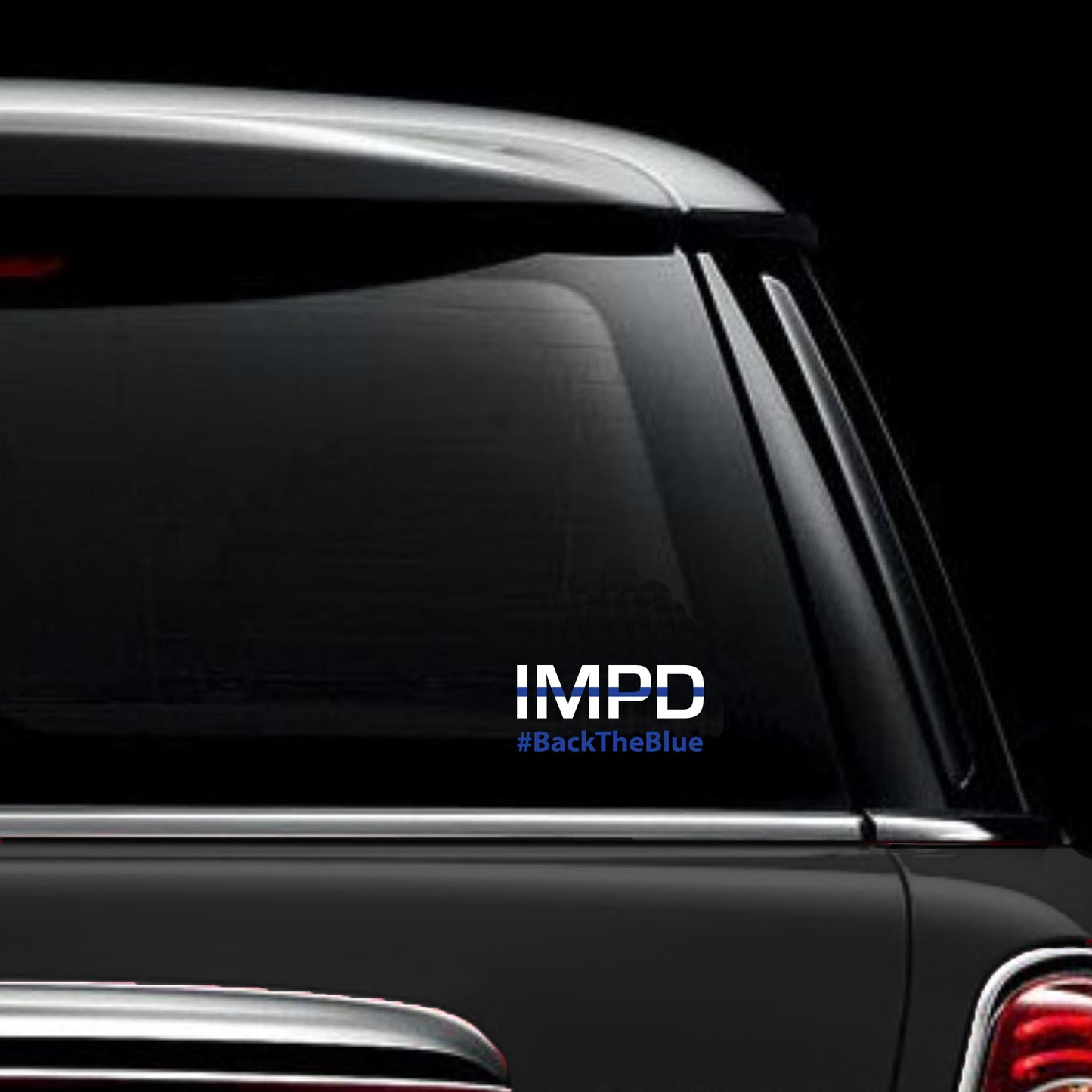 Vinyl Decal IMPD #BACKTHEBLUE